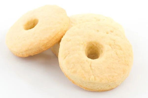 Biscuits with cream milk — Stock Photo, Image