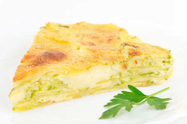 Rustikale Torte mit Gemüse — Stockfoto