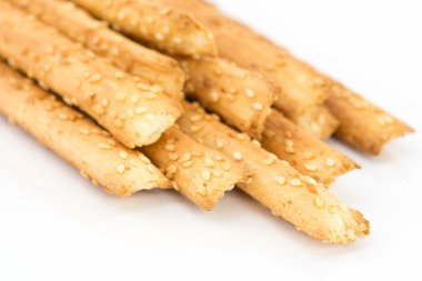 Bread sticks with sesame seeds clipart