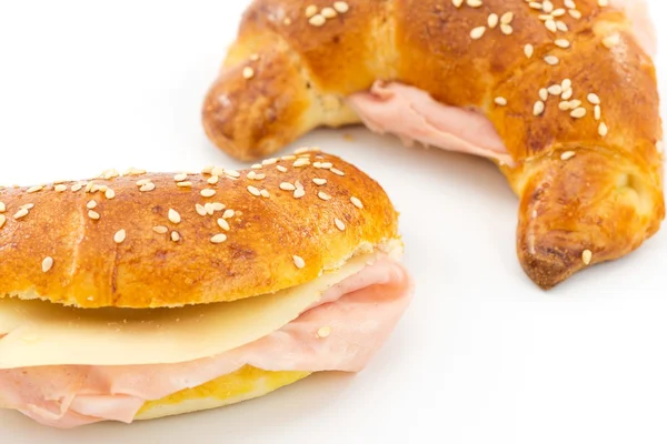 Croissant salato con mortadella — Foto Stock