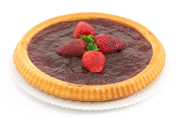 Tart with strawberry jam — Stock Photo, Image