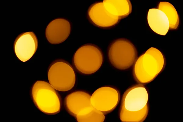Abstract Golden Bokeh background with shining defocus sparkles. Blurred Glitter Macro close up, copy space for text — Stock Photo, Image