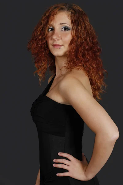 Kızıl saçlı kız portresi — Stok fotoğraf