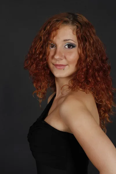 Kızıl saçlı kız portresi — Stok fotoğraf