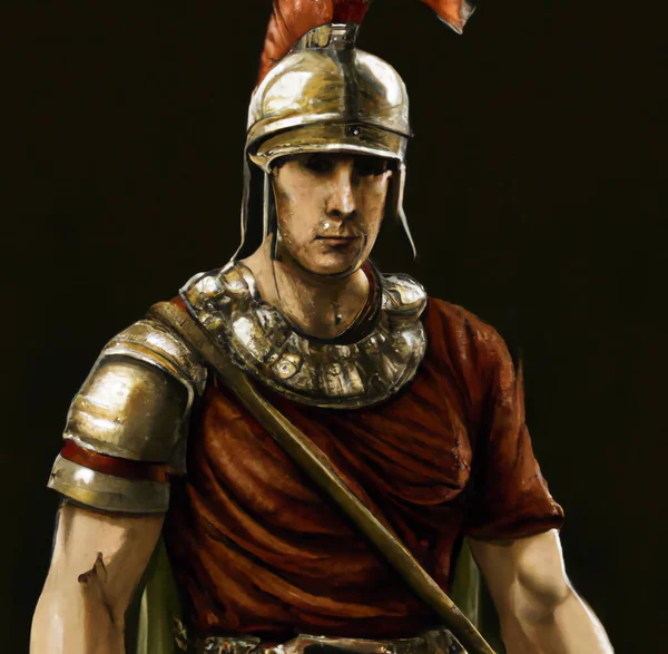 Illustration Roman Soldier Armor — Stock Photo, Image