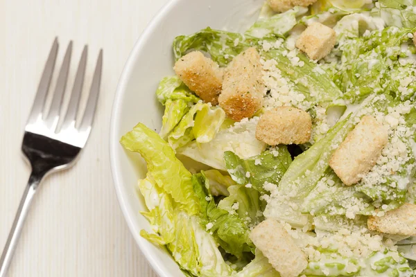 Verse groene caeser salad — Stockfoto