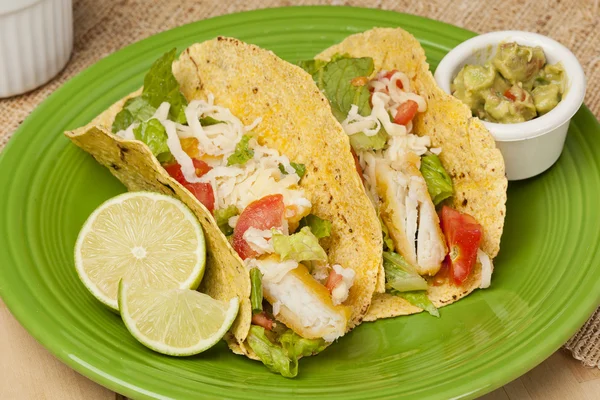 Homemade fresh fish tacos — Stock Photo, Image