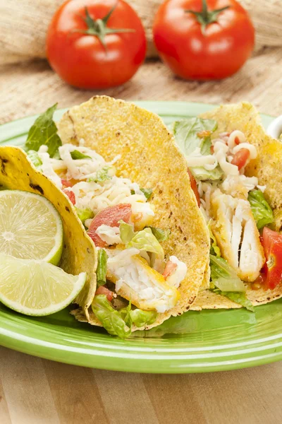 Tacos caseros de pescado fresco —  Fotos de Stock