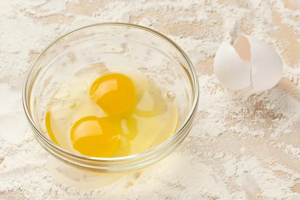 Yellow Egg yolks — Stock Photo, Image