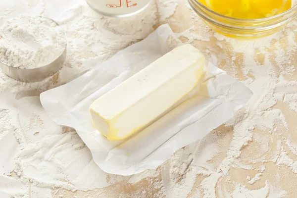Naturligt smør, fersk - Stock-foto