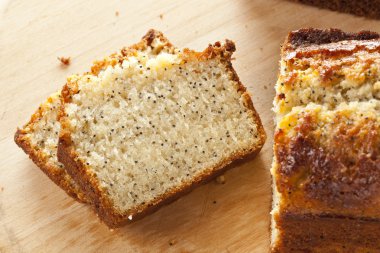 taze ev yapımı haşhaş tohumu ekmek