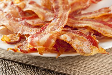 Cooked Greasy Bacon clipart