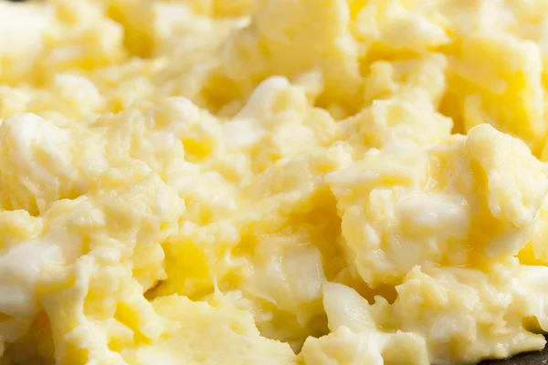 Fresh Organic Scrambled Eggs — Stock Photo, Image