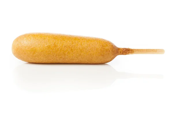 Organiczny corndog na patyku — Zdjęcie stockowe