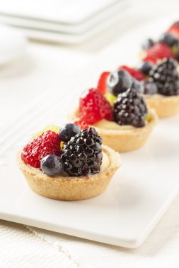 taze ev yapımı meyve tart