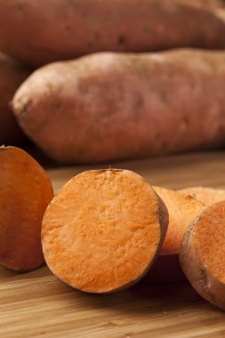 taze organik portakal tatlı patates