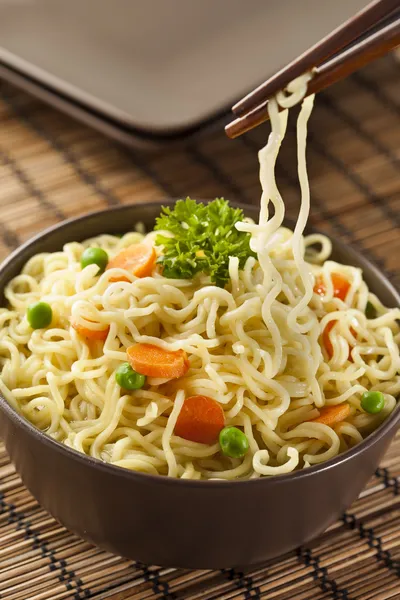 Homemade Quick Ramen Noodles — Stock Photo, Image