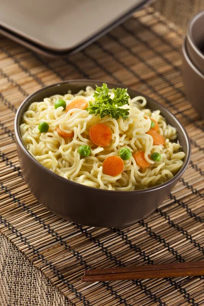 Homemade Quick Ramen Noodles — Stock Photo, Image
