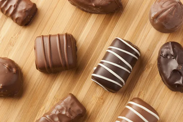 Doos assorted chocolade — Stockfoto