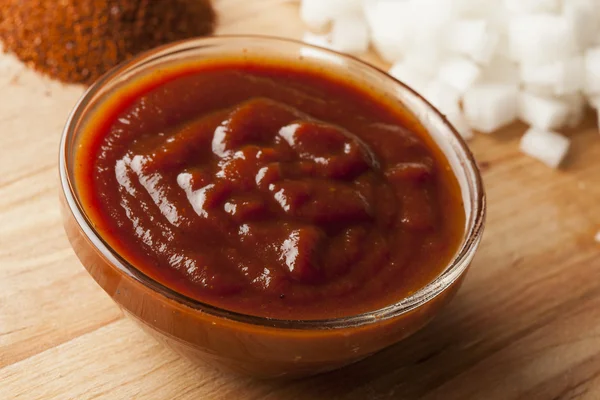 Spicey ev yapımı barbekü sosu — Stok fotoğraf