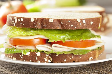 taze ev yapımı Türkiye sandviç