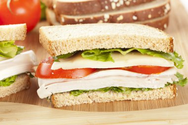 taze ev yapımı Türkiye sandviç