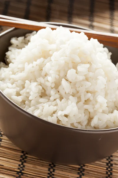 Cuenco de arroz blanco orgánico — Foto de Stock