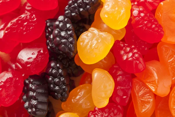 Petiscos de goma de frutas orgânicas para crianças — Fotografia de Stock