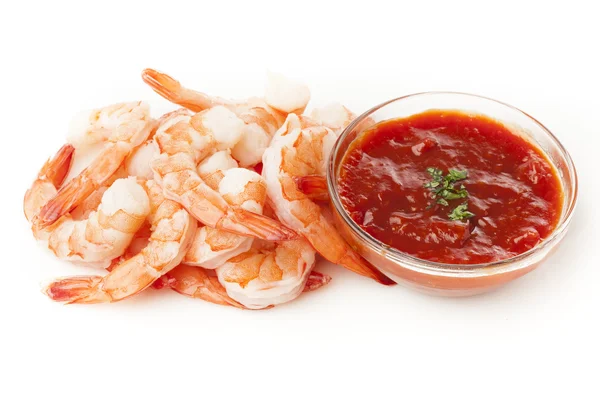 Frischer Bio-Shrimp-Cocktail — Stockfoto