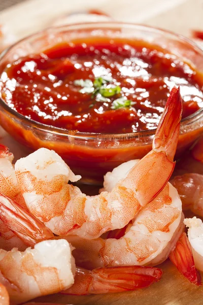 Frischer Bio-Shrimp-Cocktail — Stockfoto