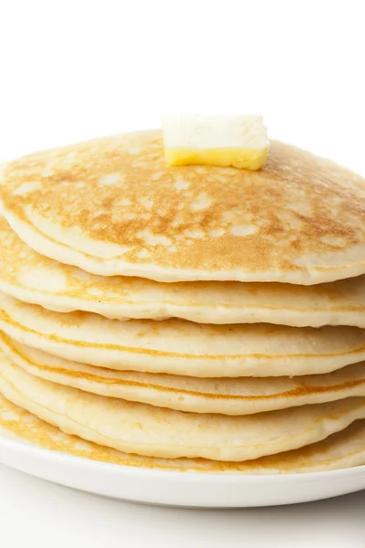 Fresh Homemade Pancakes with Syrup — Stock Photo, Image