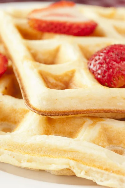 taze ev yapımı Belçika waffle