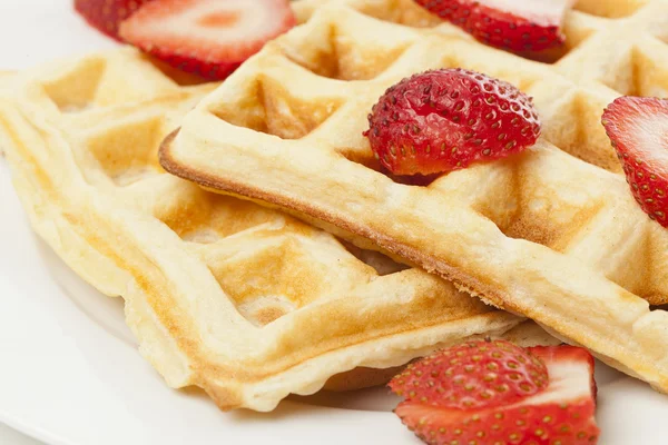 taze ev yapımı Belçika waffle