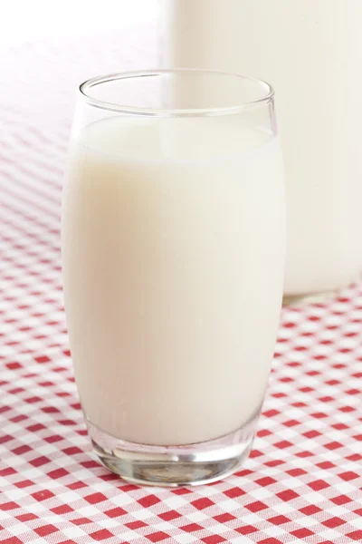 Hohes Bio-Glas weißer Milch — Stockfoto