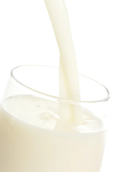 Alto vaso orgánico de leche blanca —  Fotos de Stock