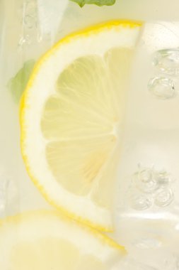 nane yaprakları ile organik taze limonata