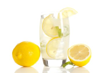 nane yaprakları ile organik taze limonata
