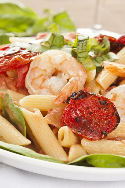 Homemade Shrimp Pasta — Stock Photo, Image
