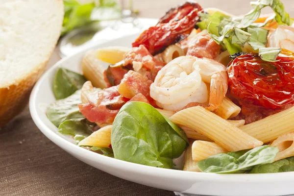 Homemade Shrimp Pasta — Stock Photo, Image