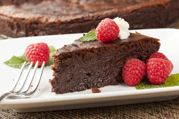 Hausgemachter Schokoladenkuchen — Stockfoto