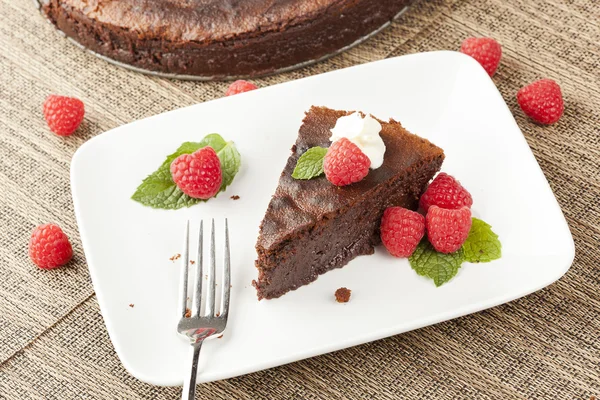 Hausgemachter Schokoladenkuchen — Stockfoto