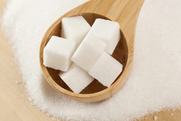 白色有机甘蔗糖 — 图库照片