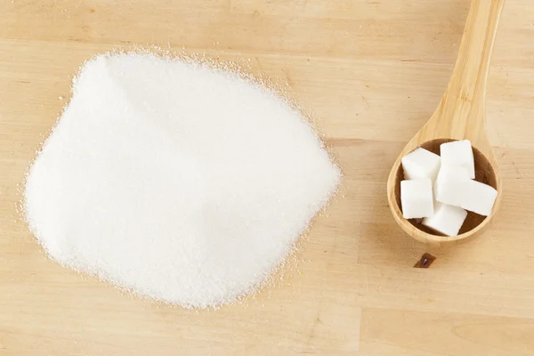 Белый органический тростниковый сахар — стоковое фото
