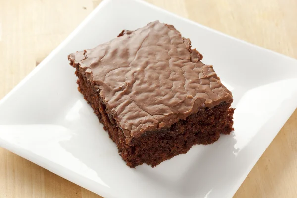 Brownie caseiro fresco — Fotografia de Stock