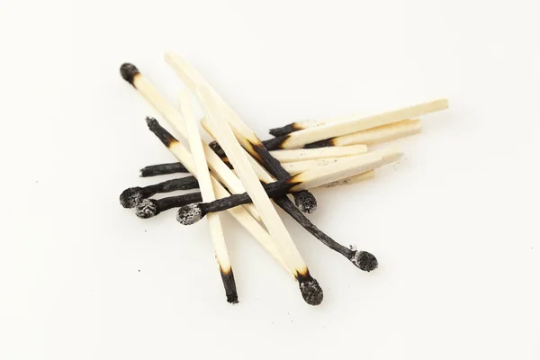 Burnt Wooden Matches — Stock Photo, Image