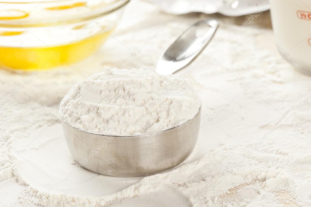 Whole grain white flour — Stock Photo © bhofack2 20169843