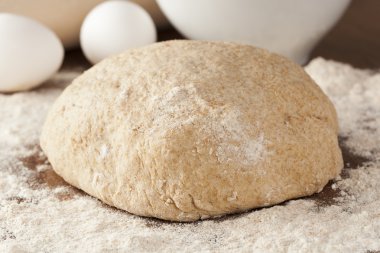 taze ev yapımı ekmek hamuru