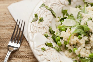 İtalyan sağlıklı vejetaryen risotto