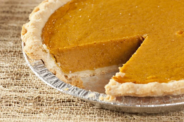 Torta di zucca fresca fatta in casa — Foto Stock