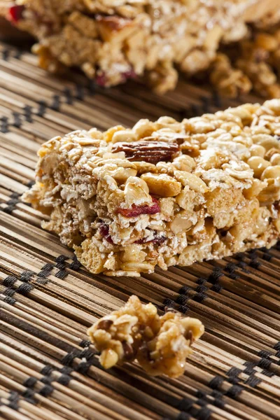 Bar Granola de Almendras y Pasas Orgánicas —  Fotos de Stock